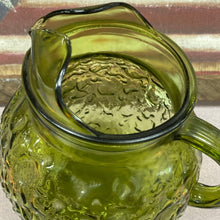 Anchor Hocking Green Crinkle Pitcher