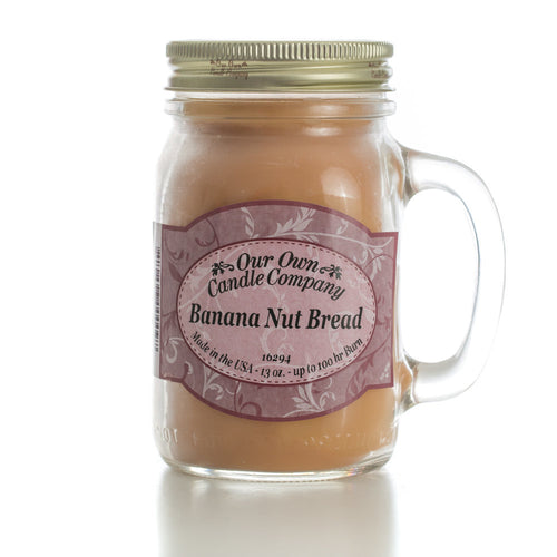 Banana Nut Bread 13 oz. Mason Jar Candles
