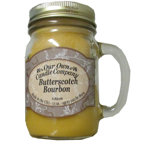 Butterscotch Bourbon 13 OZ Mason Jar Candle