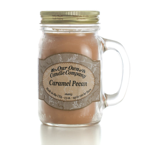 Caramel Pecan 13 oz. Mason Jar Candles