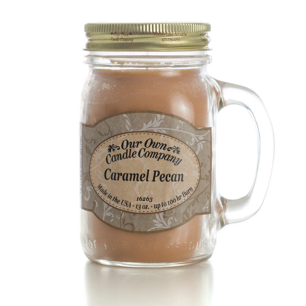 Caramel Pecan 13 oz. Mason Jar Candles