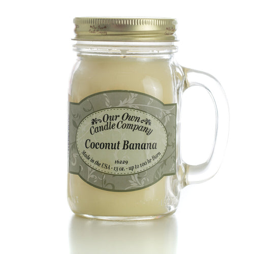 Coconut Banana - 13 oz. Mason Jar Candles