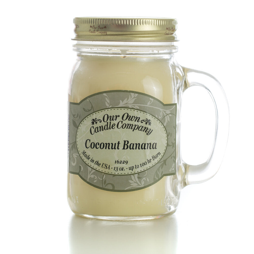 Coconut Banana - 13 oz. Mason Jar Candles