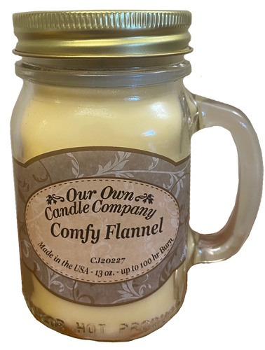 Comfy Flannel 13 oz. Mason Jar Candles