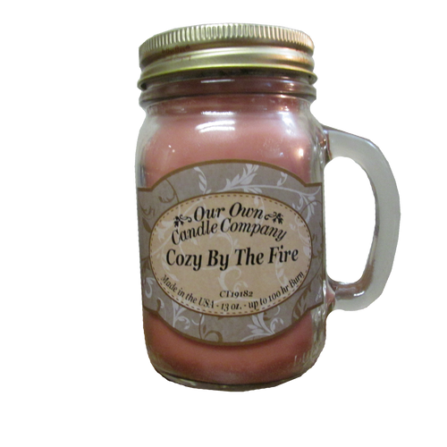 Cozy By The Fire - 13 oz. Mason Jar Candles