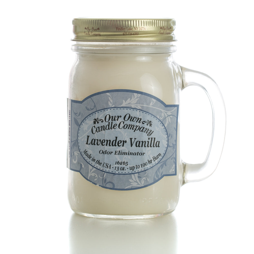 Lavender Vanilla - 13 oz. Mason Jar Candles