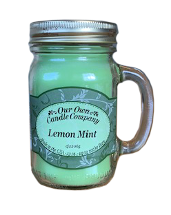 Lemon Mint - 13 oz. Mason Jar Candles