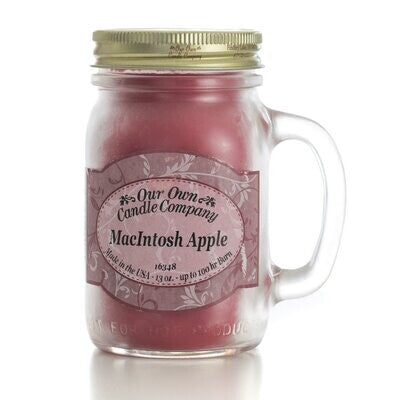MacIntosh Apple -13 oz. Mason Jar Candles