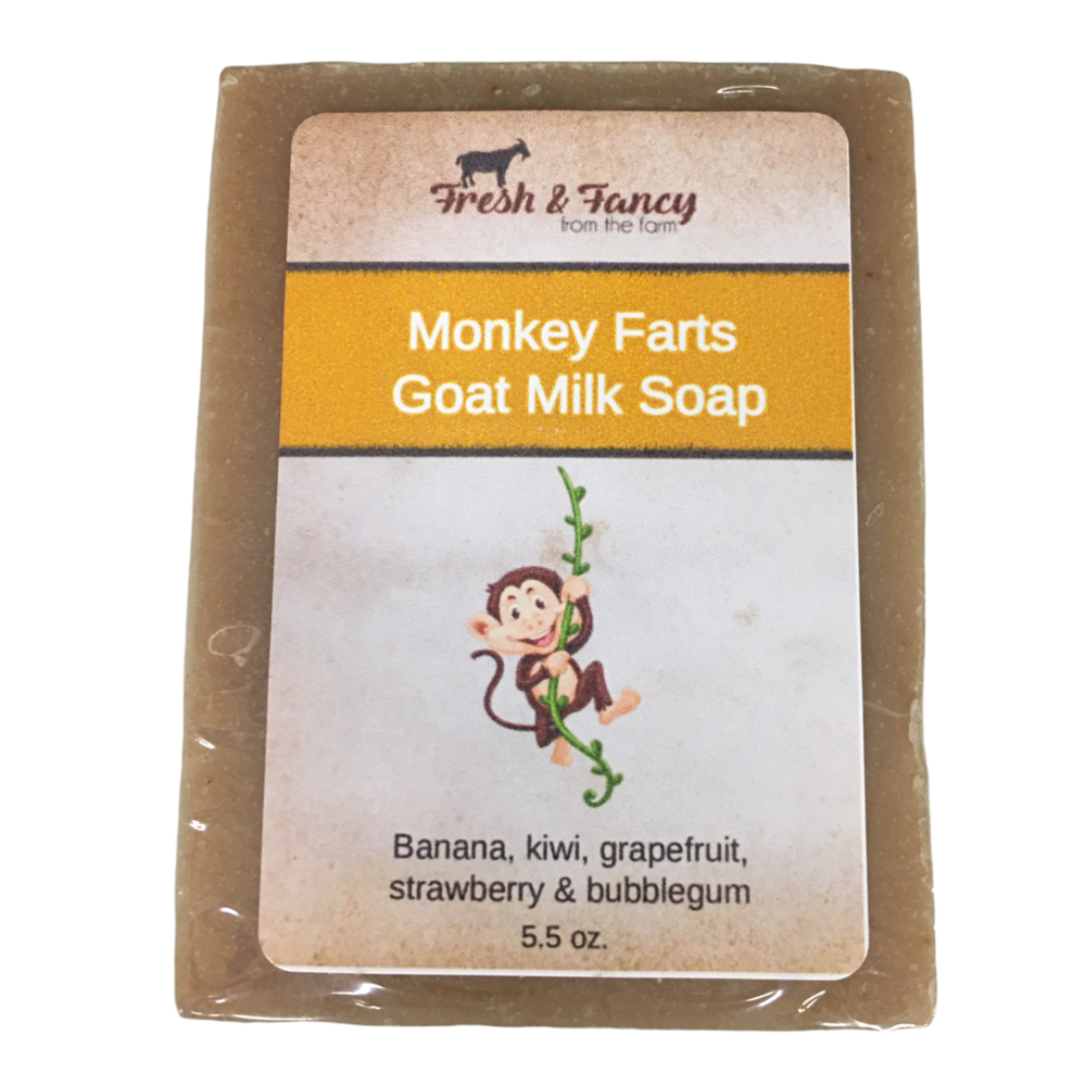 Monkey Farts Goat Milk Bar Soap