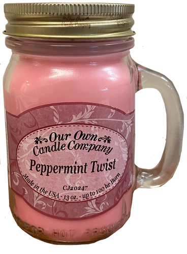 Peppermint Twist 13 oz. Mason Jar Candles