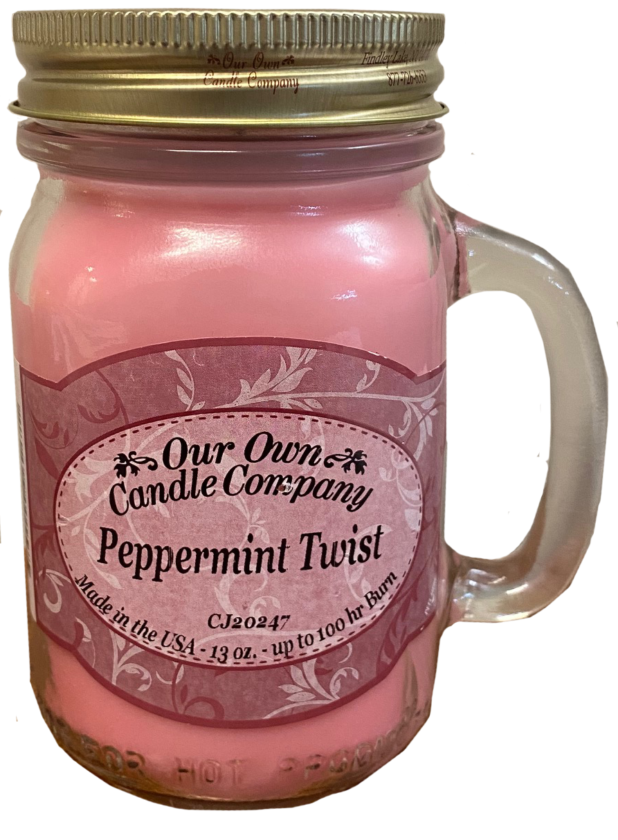 Peppermint Twist 13 oz. Mason Jar Candles