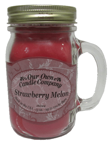 Strawberry Melon - 13 oz. Mason Jar Candles