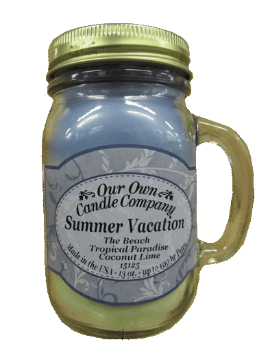 Summer Vacation - 13 oz. Mason Jar Candles