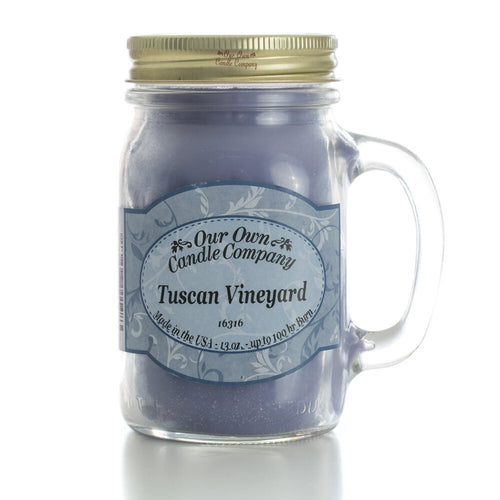 Tuscan Vineyard -- 13 oz. Mason Jar Candles