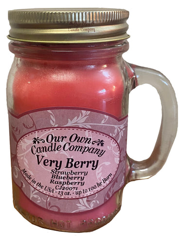 Very Berry - 13 oz. Mason Jar Candles