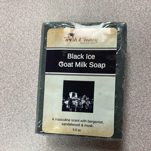 Black Ice Goat Milk Bar Soap
